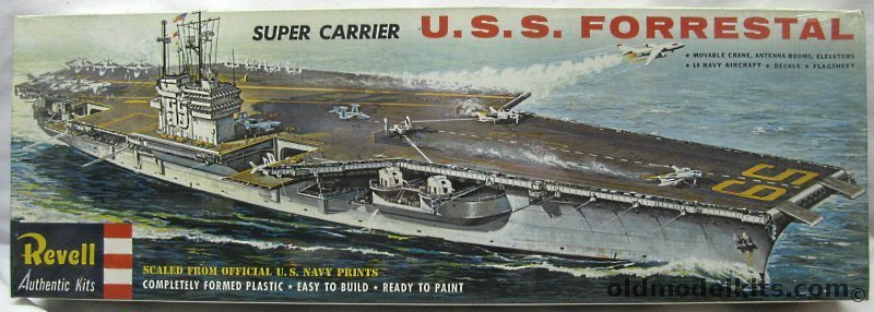 Revell 1/542 USS Forrestal Super Carrier, H339 plastic model kit